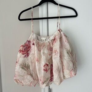 H&M Cream Sleeveless Camisole with Spaghetti Straps